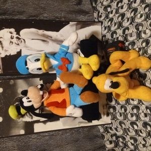 DISNEY COLLECTION/GOOFY/DONALD/PLUTO/7" PLUSH DOLLS FANTASTIC CONDITION
